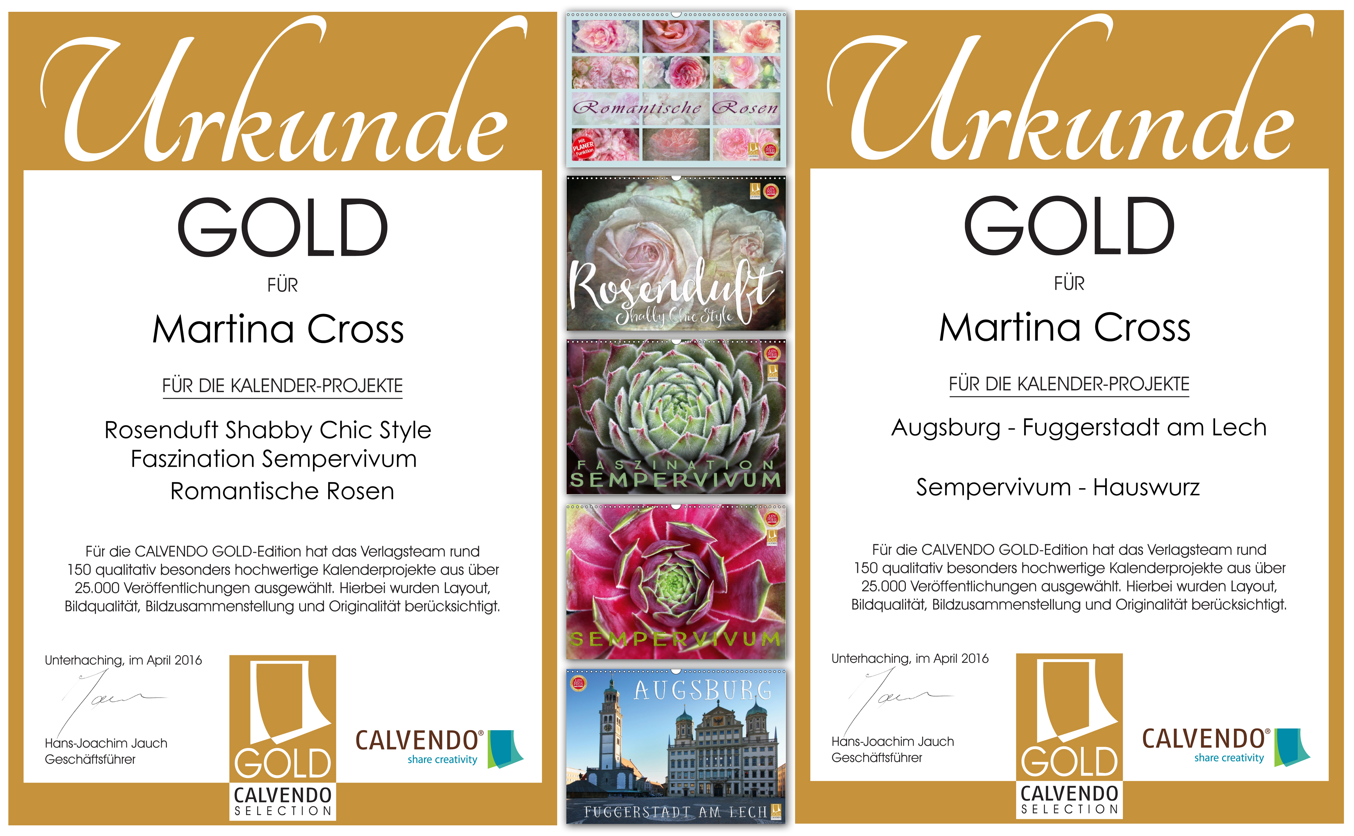 Calvendo Gold-Edition 2016 Martina Cross